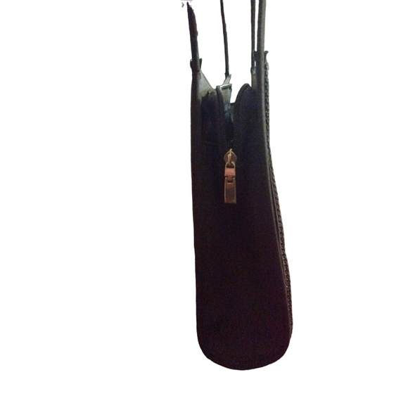 Handmade Joanie's Creations Tapestry Multicolored BoHo Vibe Zip Shoulder Purse - Picture 3 of 9